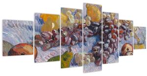 Obraz - Vincent van Gogh, Grapes, Lemons, Pears, and Apples, reprodukce (210x100 cm)