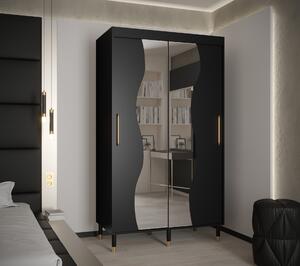 Šatní skříň Abi Calipso Mad Barva korpusu: Bílá, Rozměry: 100 cm, Dveře: Bílá + zrcadlo