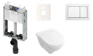 Cenově zvýhodněný závěsný WC set TECE k zazdění + WC Villeroy & Boch O.novo KMPLONOVO