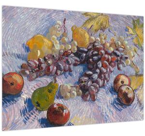 Obraz - Vincent van Gogh, Grapes, Lemons, Pears, and Apples, reprodukce (70x50 cm)