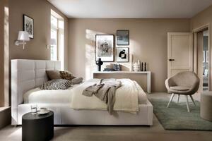 Čalouněná postel Balis 90 x 200, bílá Solar