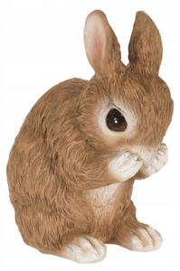 ProGarden Zahradní figurka z polyresinu Rabbit 1, 13 cm, hnědá