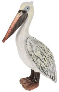 ProGarden Zahradní figurka z polyresinu Pelican, 29 cm, bílá