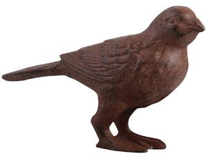 Esschert Design Zahradní litinová figurka Birdie, 8x12 cm, hnědá