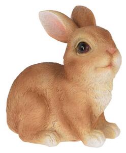 ProGarden Zahradní figurka z polyresinu Rabbit 2, 12,5 cm, hnědá