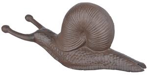 Esschert Design Zahradní litinová figurka Snail, 12,5x32 cm, hnědá