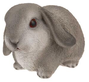 ProGarden Zahradní figurka z polyresinu Bunny, 16 cm, šedá