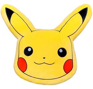 Tvarovaný 3D polštářek Pokémon Pikachu - 35 x 37 cm