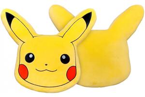 Tvarovaný 3D polštářek Pokémon Pikachu - 35 x 37 cm
