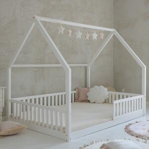 Dětská domečková postel Bianco - 140 x 200 cm / bílá