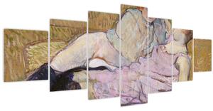 Obraz - Henri de Toulouse-Lautrec, The Sofa, reprodukce (210x100 cm)