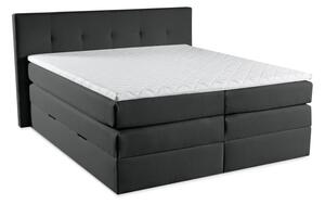 Kontinentální boxspring postel AMBER, 200x180, antracitová (barell 97)