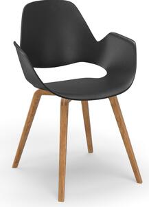 Houe Denmark - Židle FALK s dřevěnou podnoží