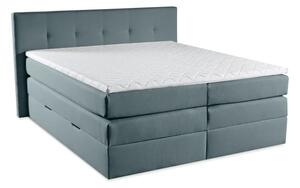 Kontinentální boxspring postel AMBER, 200x180, tyrkysová (barell 72)