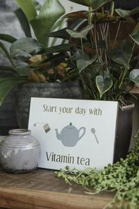 Plechová cedule Vitamin Tea