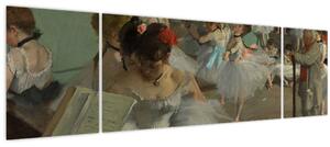 Obraz - Edgar Degas, The Dance Class, reprodukce (170x50 cm)