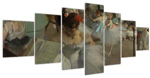 Obraz - Edgar Degas, The Dance Class, reprodukce (210x100 cm)