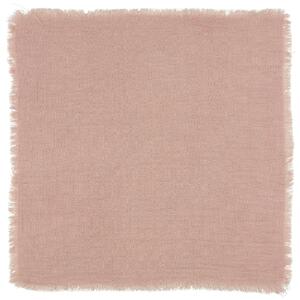 Bavlněný ubrousek Double Weaving Light Pink 40 x 40 cm