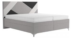 Manželská postel Astrid 180x200 šedá, bez matrace - BLANAŘ