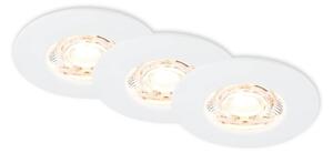BRI 7606036 3ks sada LED vestavné svítidlo, 6,5 cm, 3,6W, 350lm, bílé - BRILONER