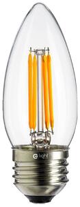 Dekorační LED žárovka E27 neutrální 4000K 4W 520 lm svíčka