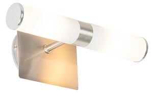 Moderní nástěnná lampa do koupelny ocel IP44 2-světlo - Bath