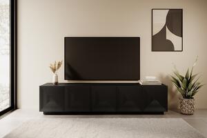 TV stolek Asha 200 cm - černý mat