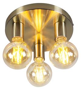 Stropní svítidlo Art Deco zlaté kulaté - Facil 3