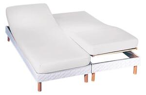 Napínací jednobarevné prostěradlo na polohovací postele, hloubka rohů 26 cm