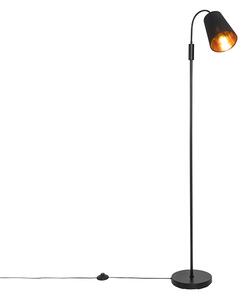 Moderní stojací lampa černá - Carmen