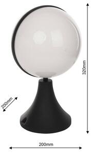 Exteriérová lampa, 1x bílé PVCové stínítko
