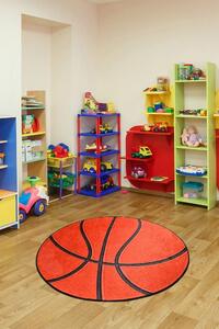 Conceptum Hypnose Kusový koberec Basketball, Vícebarevná Rozměr koberce: 140 cm KRUH
