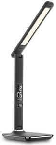 Stolní lampa IMMAX Kingfisher Black s displejem, černá 08930L
