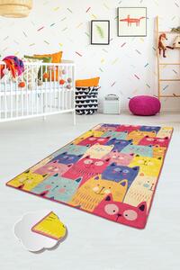 Conceptum Hypnose Kusový koberec Cats Multi Djt, Vícebarevná Rozměr koberce: 80 x 150 cm