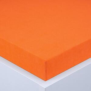 Napínací prostěradlo froté EXCLUSIVE oranžové 90 x 200 cm