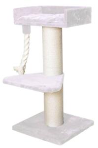 Škrabadlo pro kočky EmaHome CT-1215-LB / Deluxe / výška 121,5 cm / sisalové lano / béžová/přírodní