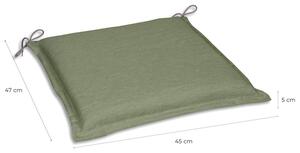 GO-DE Textil Sada zahradních podsedáků Uni (světle zelená, polštářek, 5 cm, 2 kusy) (100316826048)