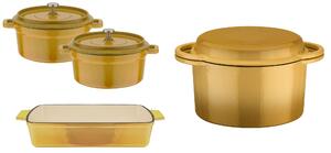 GSW Sada litinového nádobí, 4dílná, žlutá (800004742)