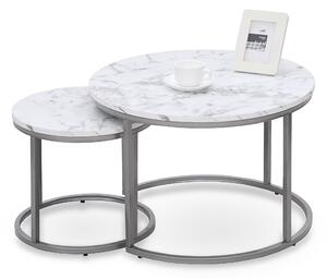Sestava konferenčních stolů Hema101, stříbrný/mramor