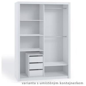 BONO b | šatní skříň | 120 cm | bez zrcadla | bílá
