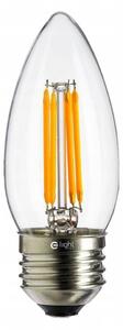 Dekorační LED žárovka E27 teplá 2700K 4W 520 lm svíčka