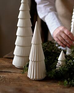 Dům Vánoc Keramický vánoční stromeček bílý matný 20 cm