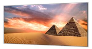 Ochranná deska pyramidy Egypt - 52x60cm / S lepením na zeď
