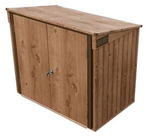 Úložný box na popelnice 154,2 x 96 cm x 130,5 cm - imitace dřeva DURAMAX 74045