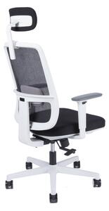 Kancelářská ergonomická židle Office Pro CANTO W — černá / bílá