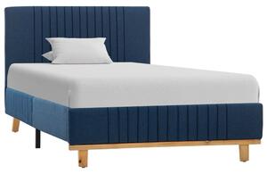 Rám postele modrý textil 90 x 200 cm
