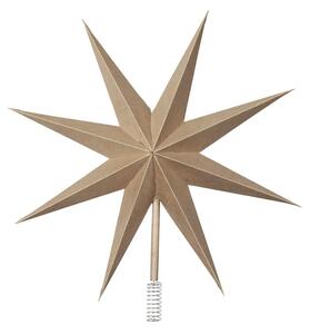 Broste, Papírová hvězda na vánoční strom TOP STAR 30 cm | hnědá
