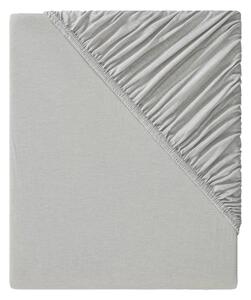 LIVARNO home Žerzejové napínací prostěradlo, 90–100 x 200 cm (šedá) (100369909002)