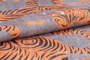 Conceptum Hypnose Kusový koberec Opus Chenille - Orange AL 320, Vícebarevná Rozměr koberce: 75 x 150 cm