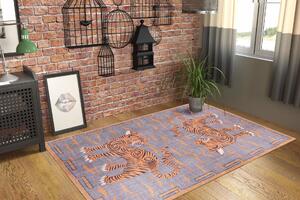 Conceptum Hypnose Kusový koberec Opus Chenille - Orange AL 320, Vícebarevná Rozměr koberce: 75 x 150 cm